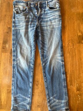 American Eagle Outfitters Slim Straight Blue Jeans